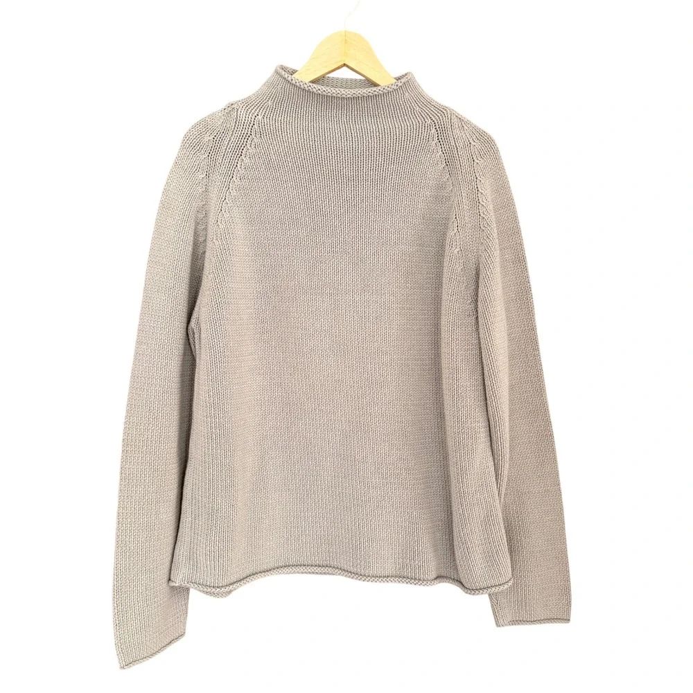 Vtg Banana Republic‎ Mens Mock Roll Neck Sweater Size Large